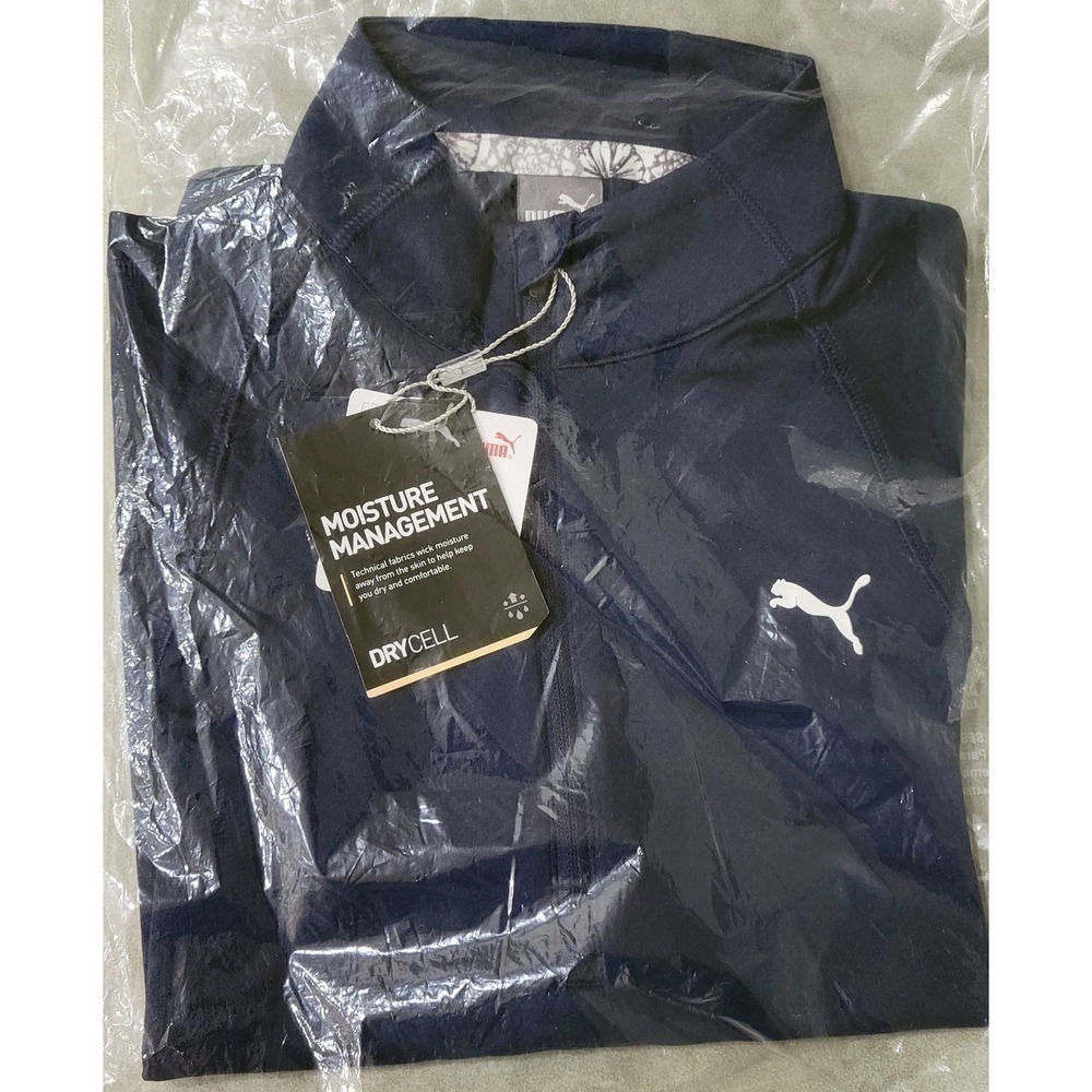 Puma Girls Small Blue Drycell Quarter Zip Golf Top NWT - Picture 7 of 12
